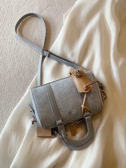 Women's Handheld Bags Fashion Shoulder Bags New Canvas Denim Bolsa Girl Trend Leisure Versatile Square Bolsa Crossbody Bags