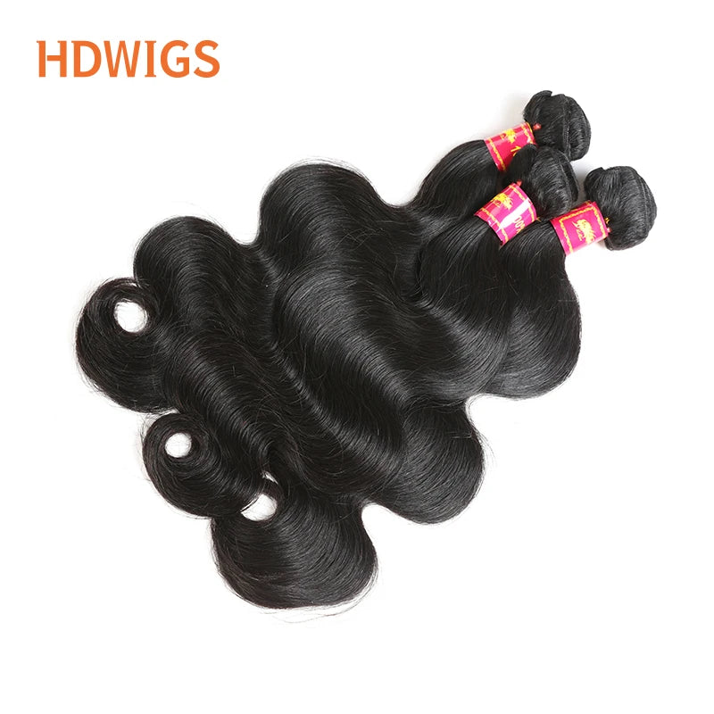 Body Wave Unproccessed Virgin Human Hair Bundles 1pc High Quality One Donor Hair Weave Raw Virgin Hair Weft for Women Natural