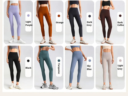 Women's Yoga Pants Gym Leggings Lady's Girl Fitness Soft touch Tights High Waist Elastic Breathable No T Line Sports Pants