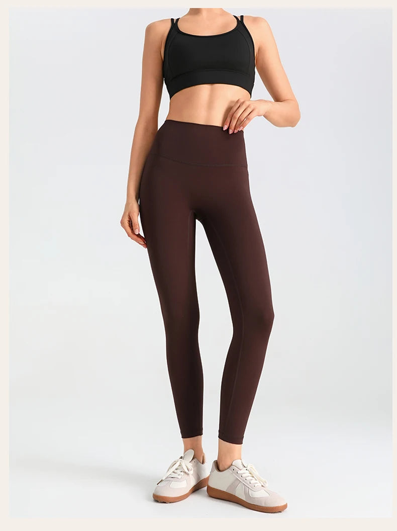 Women's Yoga Pants Gym Leggings Lady's Girl Fitness Soft touch Tights High Waist Elastic Breathable No T Line Sports Pants