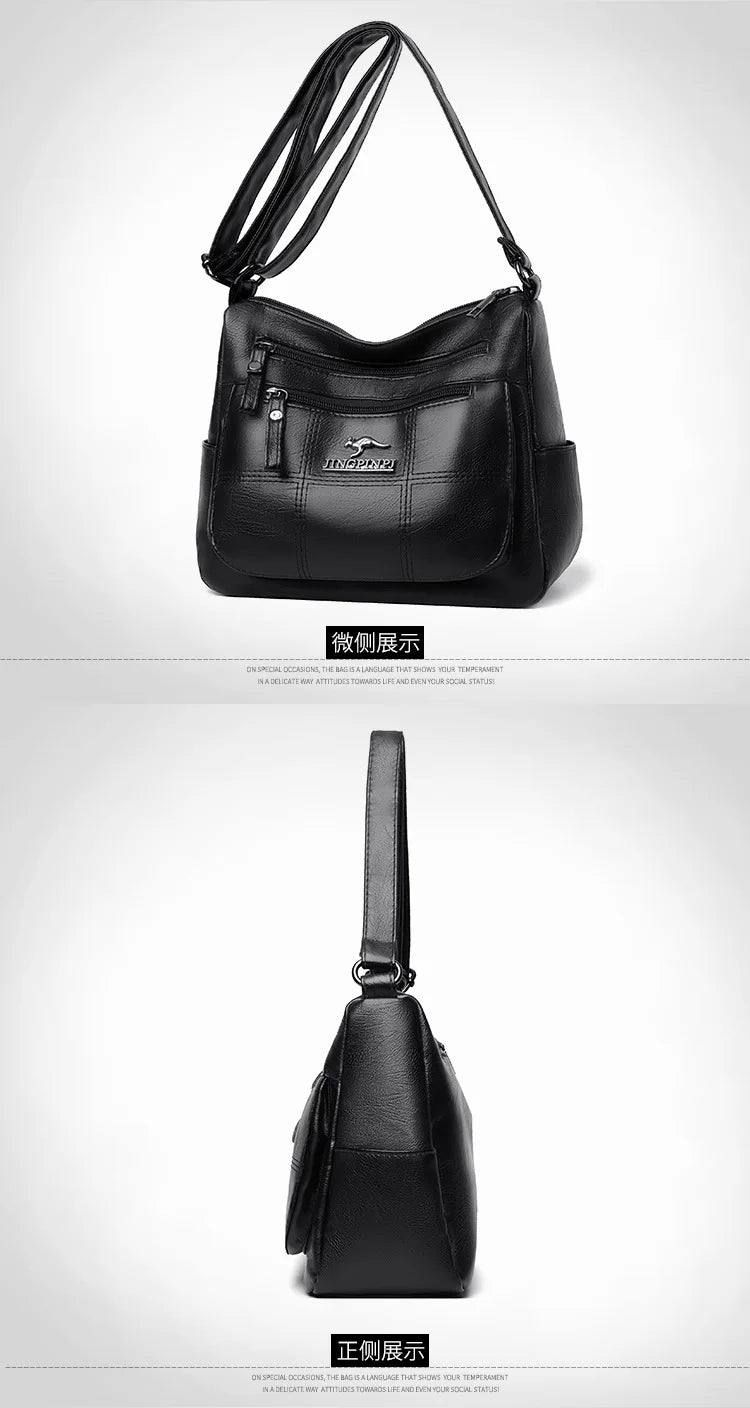 Handbag for Ladies 2025 Women's Crossbody Bag New Multi-layer Mother's Bag Large Capacity Shoulder Messenger Purse Foreign Trade