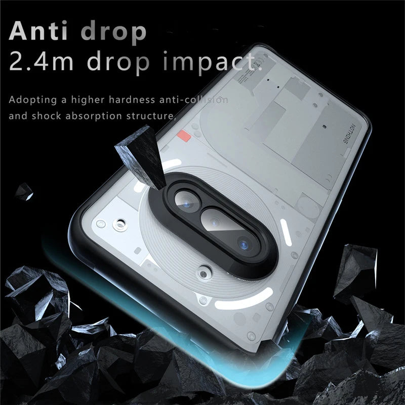 For Nothing Phone 3a Case Nothing Phone 3a Pro Cover Soft TPU Frame PC Bumper Protective Phone Cases On Nothing Phone (3a) Funda