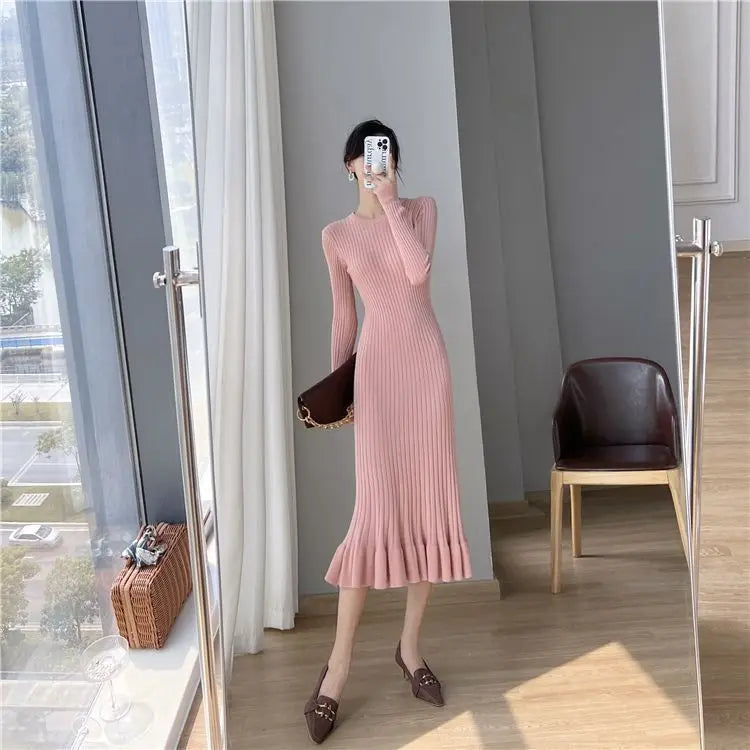 Dresses for Women Black Evening Clothes Knitted Sexy Daring Robe White Woman Dress Pink Maxi Long Crochet Retro Cotton Vintage