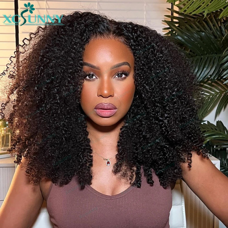 Kinky Curly Human Bundles Double Drawn Burmese Kinky Curly Weave Human Hair Weft Hair Extensions For Black Women