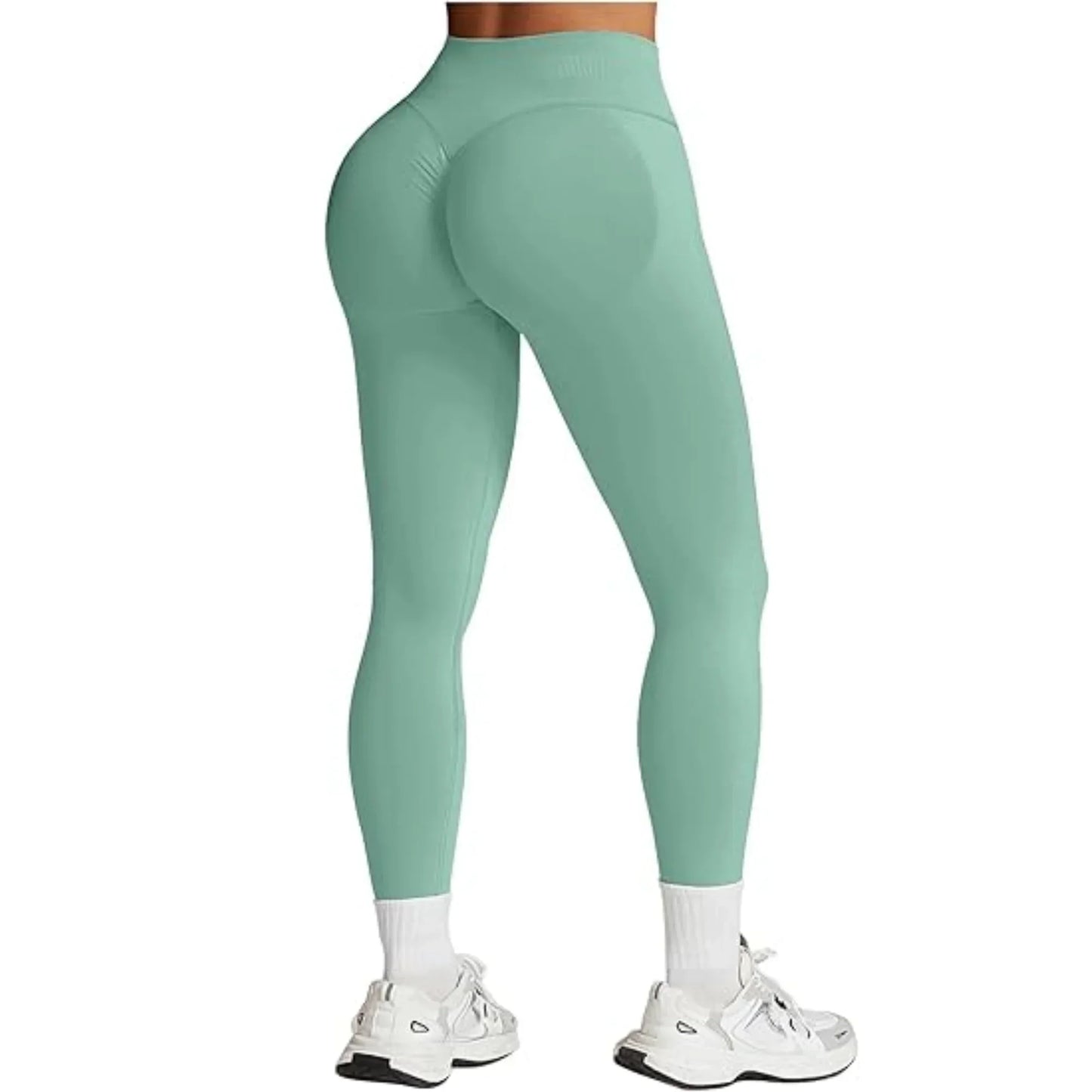 Women Gym Yoga Training Pants Three Leg High Waist Peach Hip Tight Nine Leg Pants Elastic Sports Pants With logo