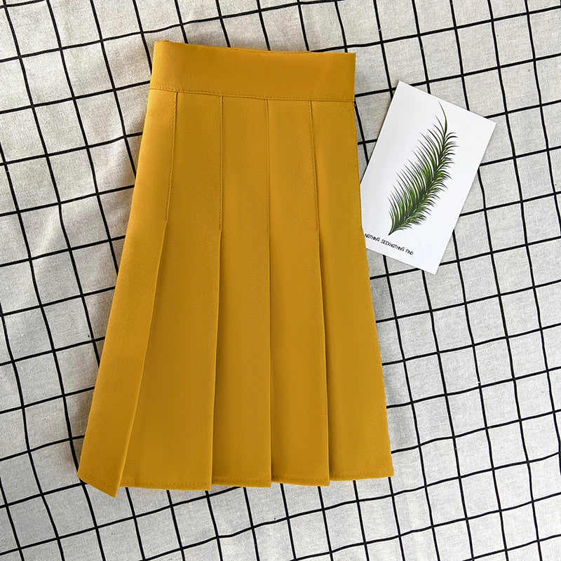 Women's Skirt Fashion Summer  High Waist Black a Line Mini Pleated Short  Skirts for School Girls Korean Style Ladies  Clothing