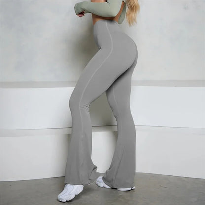 Bum New Yoga Pants Flare Scrunch Butt Pants Women Bell Bottoms Yoga Leggings High Waist Gym Fitness Pants Stretch Workout