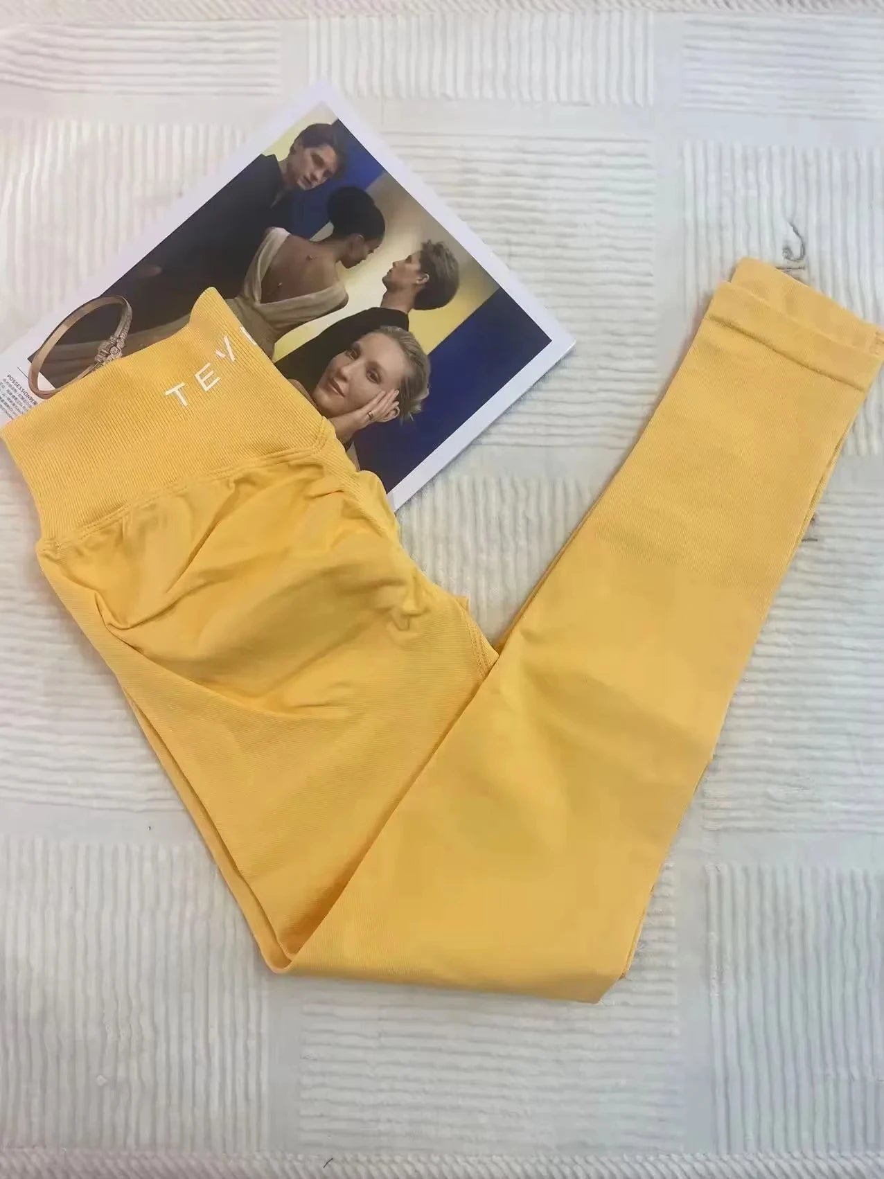 2025 Women's Alphabet Yoga Pants Double-sided High-waisted Quick-drying Fitness Wear Outdoor Running Leggings TEVEO summerr