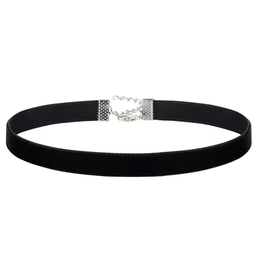 Fashion Sexy Punk Gothic Black Velvet Choker Necklaces Simple Vintage Clavicle Neck Chain Women Girls Party Jewelry Accessories