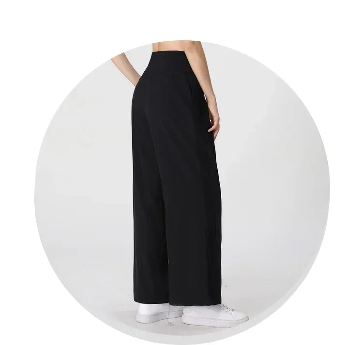Yoga Pants Outdoor Loose Athletic Casual Pants Running Fitness Wide Leg Pants