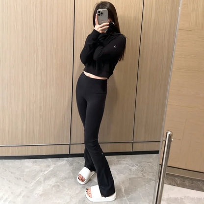Women's  Wide Leg Yoga Pants High Waist Pants Stretch Gym Workout Sports Push Up Slim Leggings