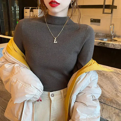Tops Woman Trending Clothing Polyester Long Sleeve T Shirt for Women Autumn Winter Korean Reviews Many Clothes Emo Cheap Style