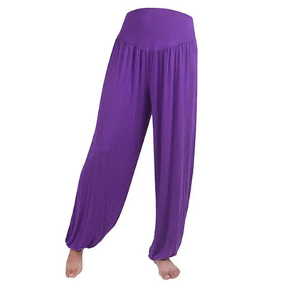 Women's Comfy Harem Yoga Loose Long Pants Belly Dance Boho Sports Wide Trousers Bloomers Dancewear Lady Sweatpants Harlan Pants
