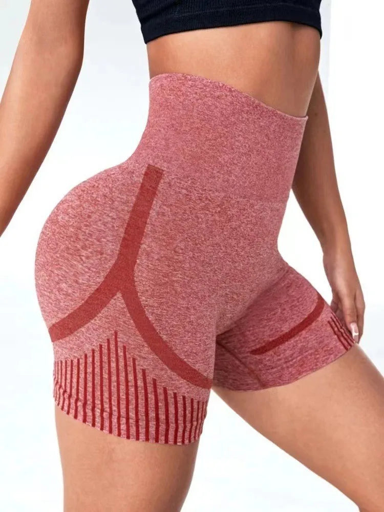 Women Yoga Shorts High Waist Workout Shorts Fitness Yoga Lift Butt Fitness Ladies Gray Yoga Gym Running Short Pants Sportswear