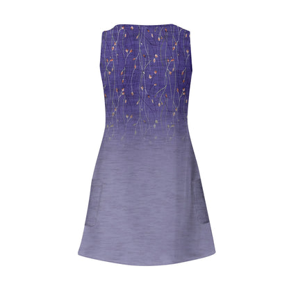 Dresses For Women 2024 Fashion Women'S Casual Print Summer Bohemian Beach Dress With Pockets V Neck Tank Dress Formal Dresses