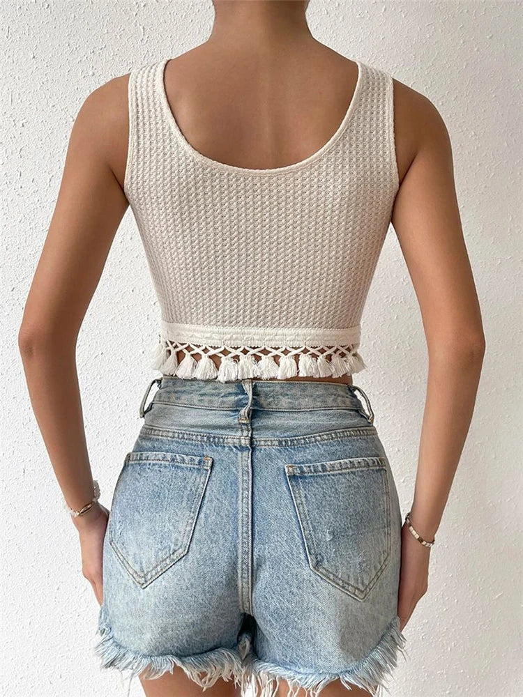 Women Summer Short Top Waistcoat,Crop Top,Tops For Women,Woman Clothing,Clothes,T-shirts For Women,Tanks & Camis,Corset Top