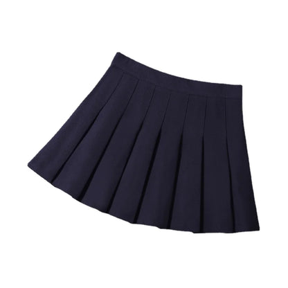 Women's Skirts Japanese Fashion School Clothes Brown Pleated Saias Femininas Girls Red Ropa Para Mujer Mini Skirt With Shorts