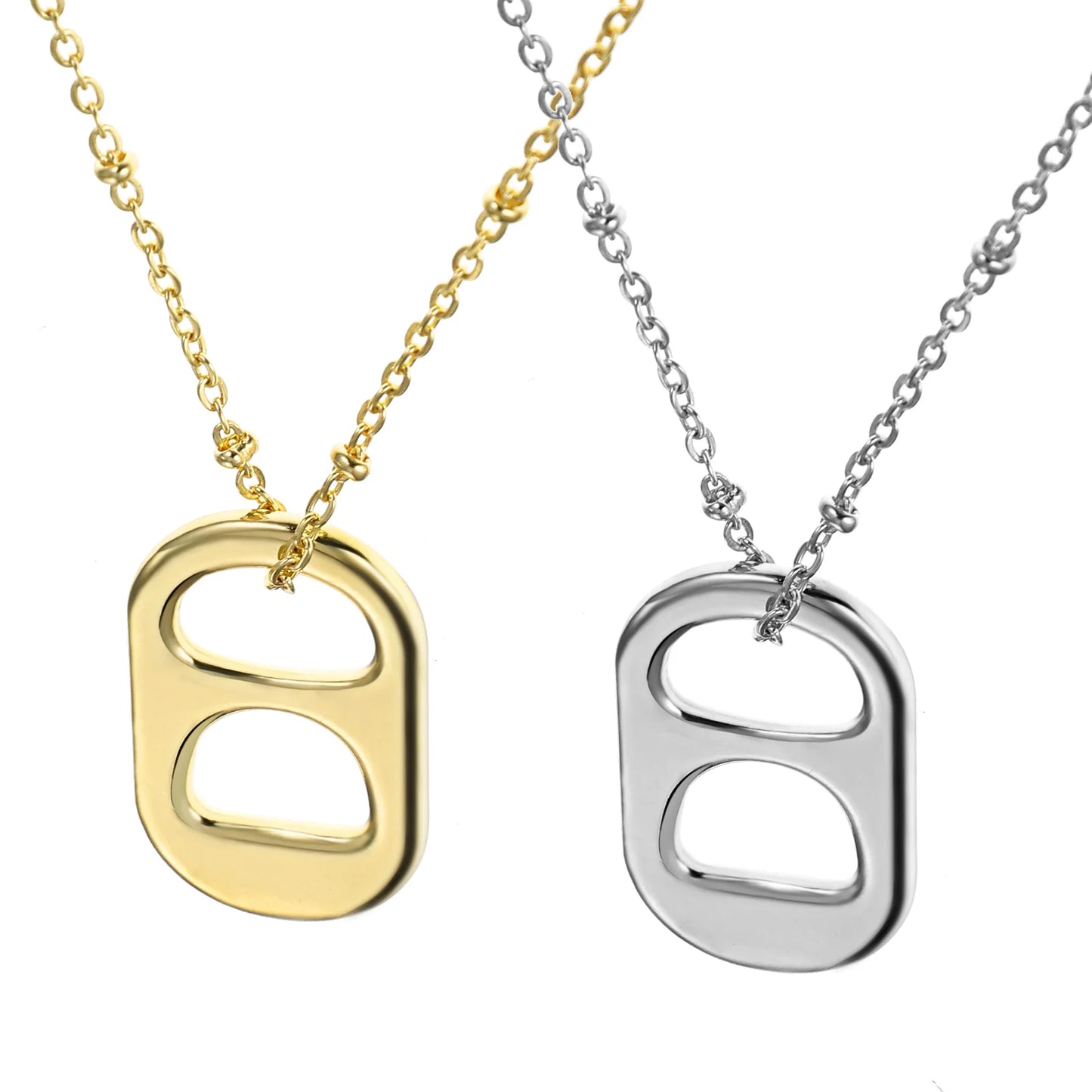 2 Pcs Pull-up Necklace Cute Necklaces Aesthetic Girlfriend Simple for Women Ladies Vintage Trendy