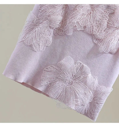 Sexy Crop Tops Women Heavy Embroidery Floral Tank 2025 Ropa Mujer Lace Butterfly Backless Tunic Vest Korean Summer Camis