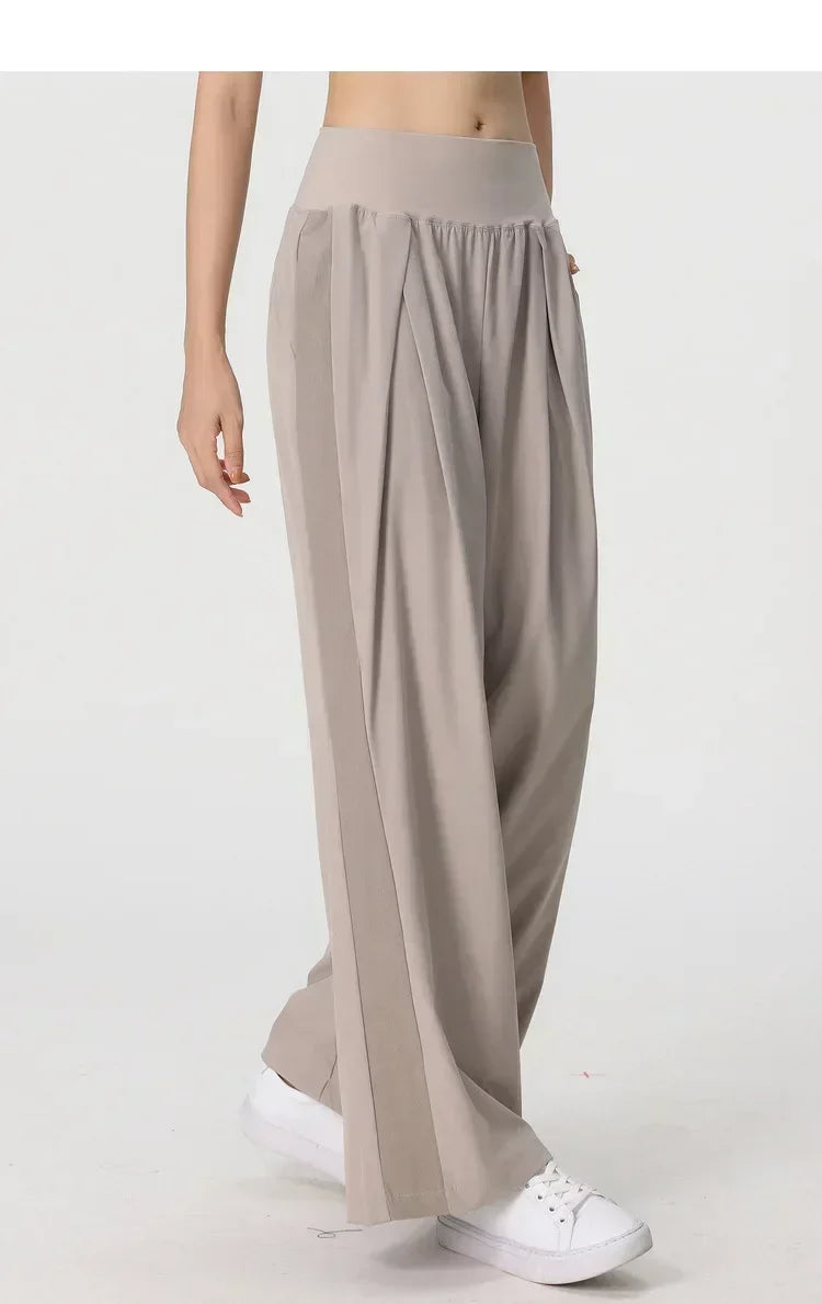 Yoga Pants Outdoor Loose Athletic Casual Pants Running Fitness Wide Leg Pants