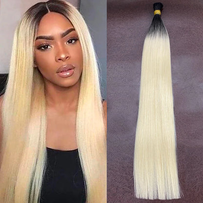 Maxhair No Weft 613 Human Hair Weave Blonde Straight Human Hair 1B 613 Ombre Blonde Vietnamese Straight Hair Bundles Remy
