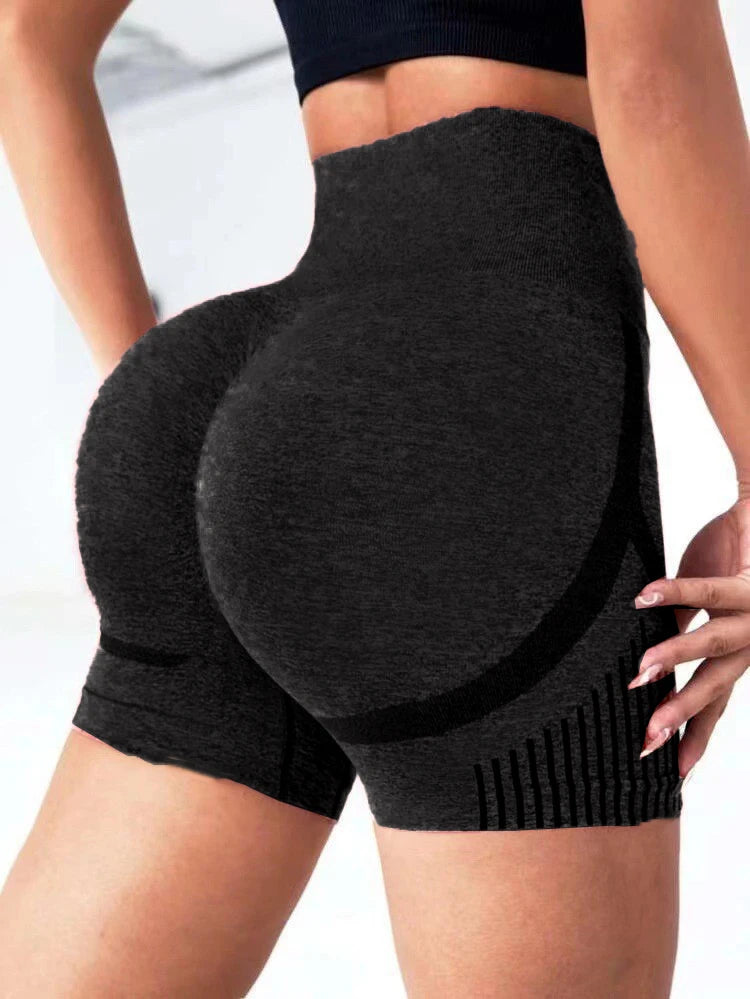 Women Yoga Shorts High Waist Workout Shorts Fitness Yoga Lift Butt Fitness Ladies Gray Yoga Gym Running Short Pants Sportswear