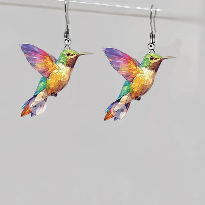 Hummingbird Earrings for Women Girls Elegant Tassel Charm Dangle Earring Fashion Jewelry Valentine's Day Birthday Gifts