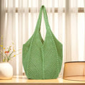 Women's Shoulder Bags Casual Straw Wicker Woven Ladies Handmade Totes Large Capacity Summer Beach Female's Messenger Bag