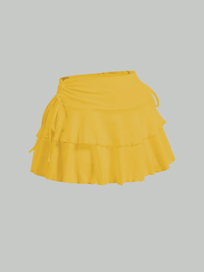 European and American women's short skirts for spring, summer, and autumn, milk silk casual and fashionable half skirts