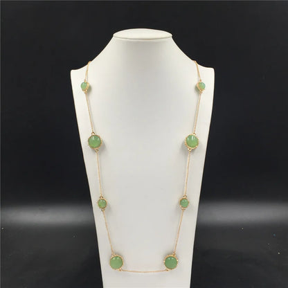 Chain Necklace for Women Gold Color Chain Necklace Pendant on neck Bohemian Sweater Necklace Women Jewelry Wholesale