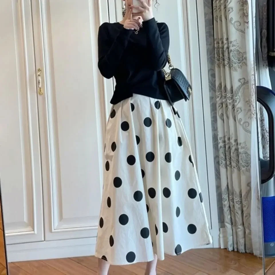 Skirts for Women Chic and Elegant High Waist New In Woman Skirt Clothing Trend 2024 Y2k Vintage A Line Casual Modest Streetwear