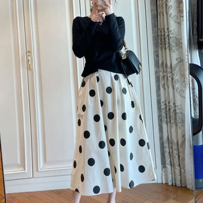 Skirts for Women Chic and Elegant High Waist New In Woman Skirt Clothing Trend 2024 Y2k Vintage A Line Casual Modest Streetwear