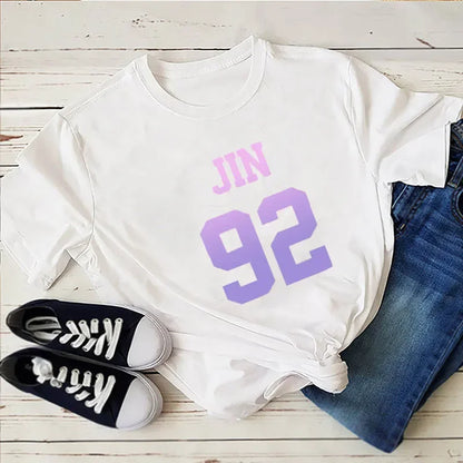 Tops for Women V(taehyung) Jungkook Fan T Shirt Women Suga Kpop Harajuku Tshirt Woman Tshirts Aesthetic Clothes
