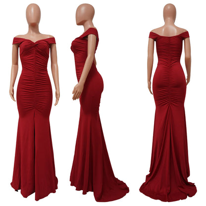 Women Long Dresses Sexy Backless Bodycon Evening Dresses Nightclub Maxi Dress Cocktail Birthday Party Welcome Prom Dress XSY039