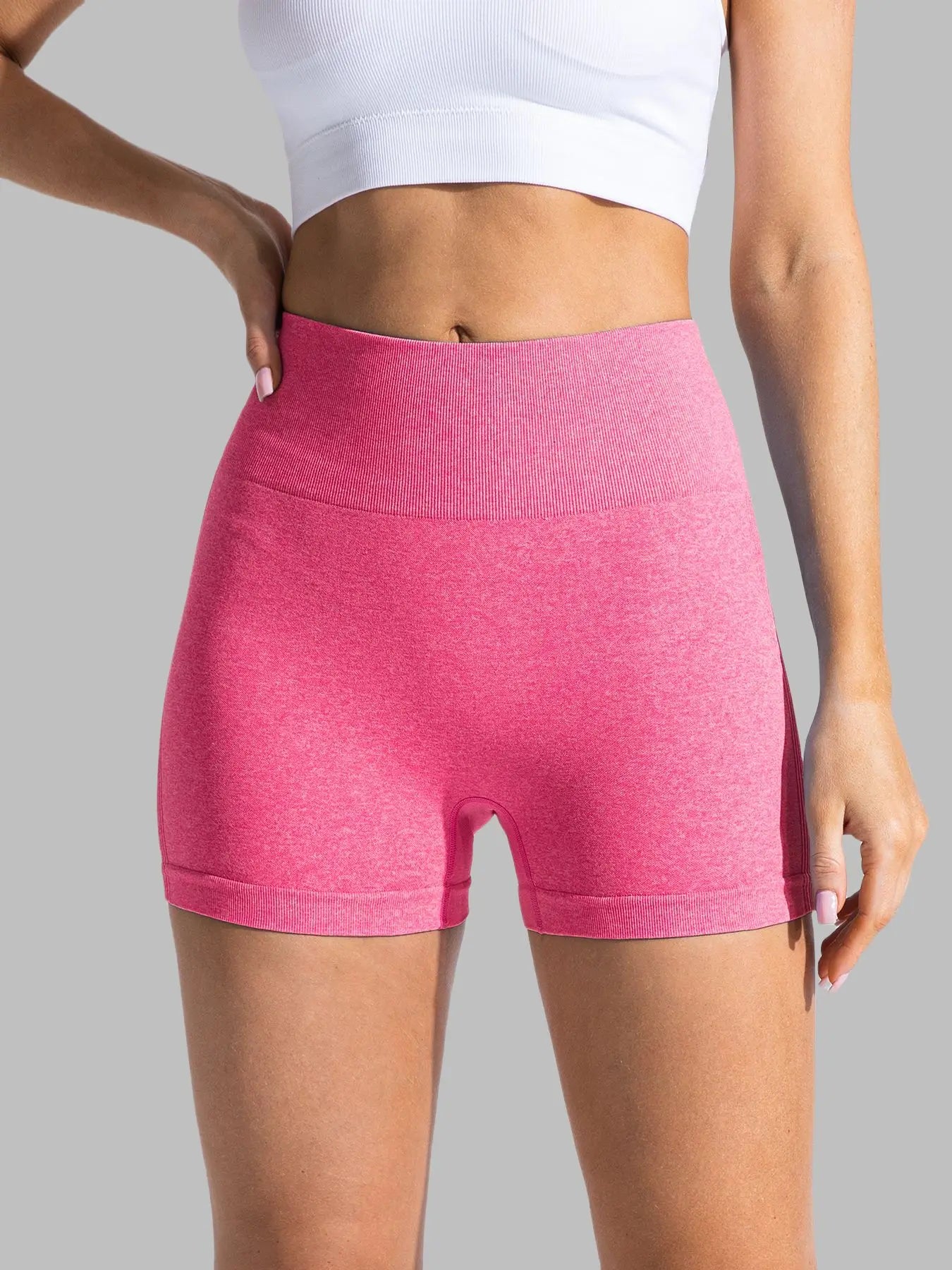 High-Waisted Hip-Lifting Yoga Pants for Women, Running Bare Sensation Breathable Fitness Pants Outer Wear Leggings, Tight Shorts