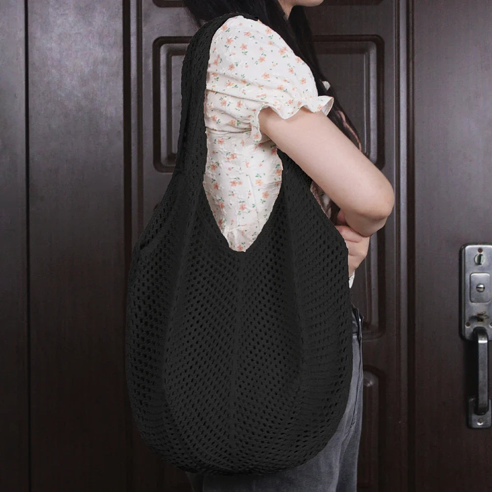 Women's Shoulder Bags Casual Straw Wicker Woven Ladies Handmade Totes Large Capacity Summer Beach Female's Messenger Bag
