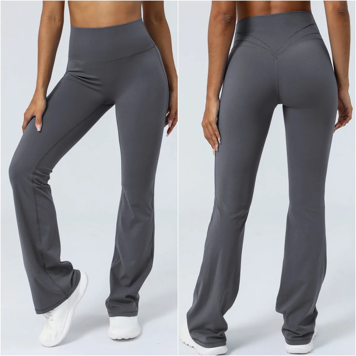 Women Yoga Pants 4 Way Stretch Tummy Control Workout Running Bell Bottom Leggings Long Bootleg Gym Flare Pants Women Sportswear