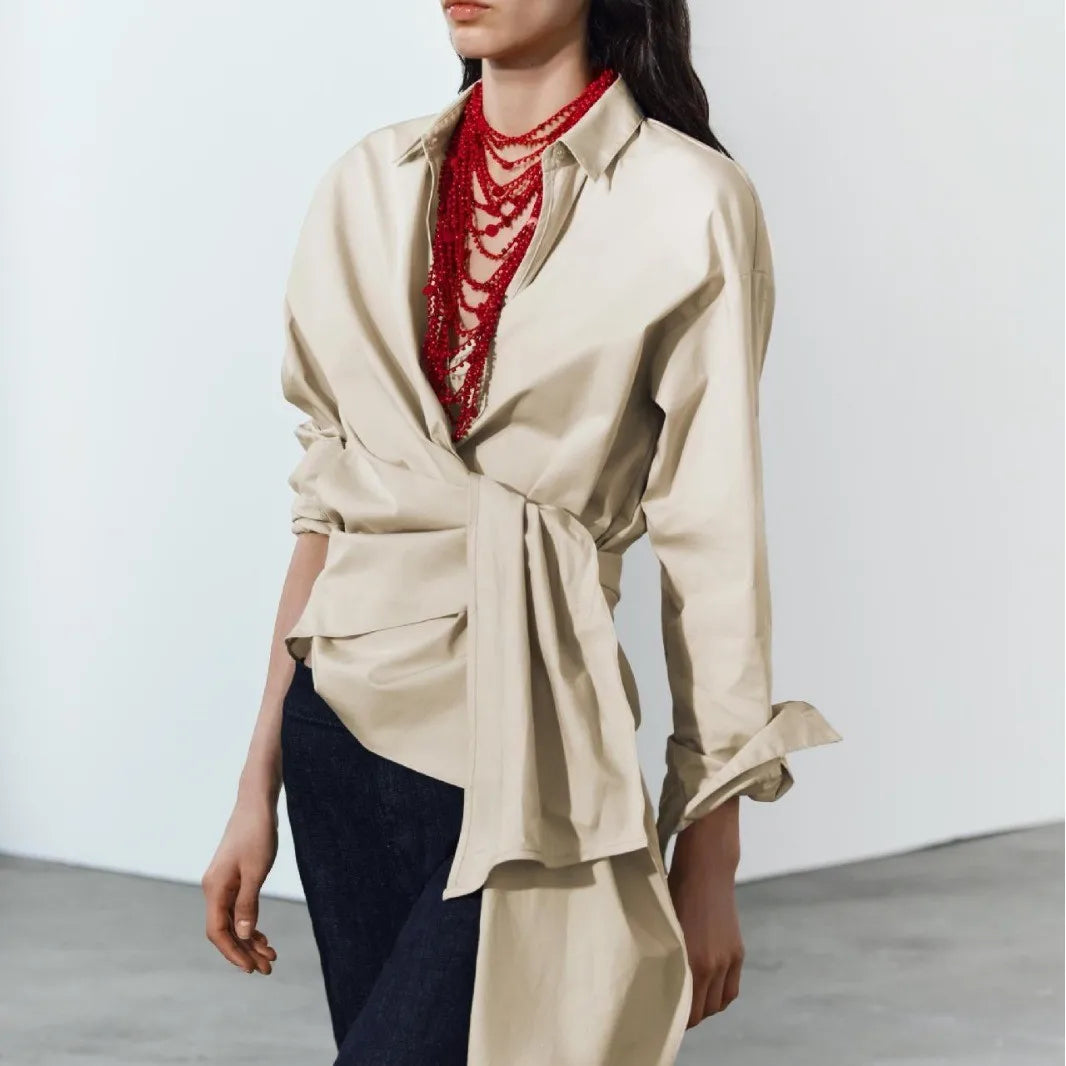 Multi Layer Red Irregular Beaded Necklace for Women European American Fashion Hip-Hop Exaggerated Bib Collar Jewelry Accessories