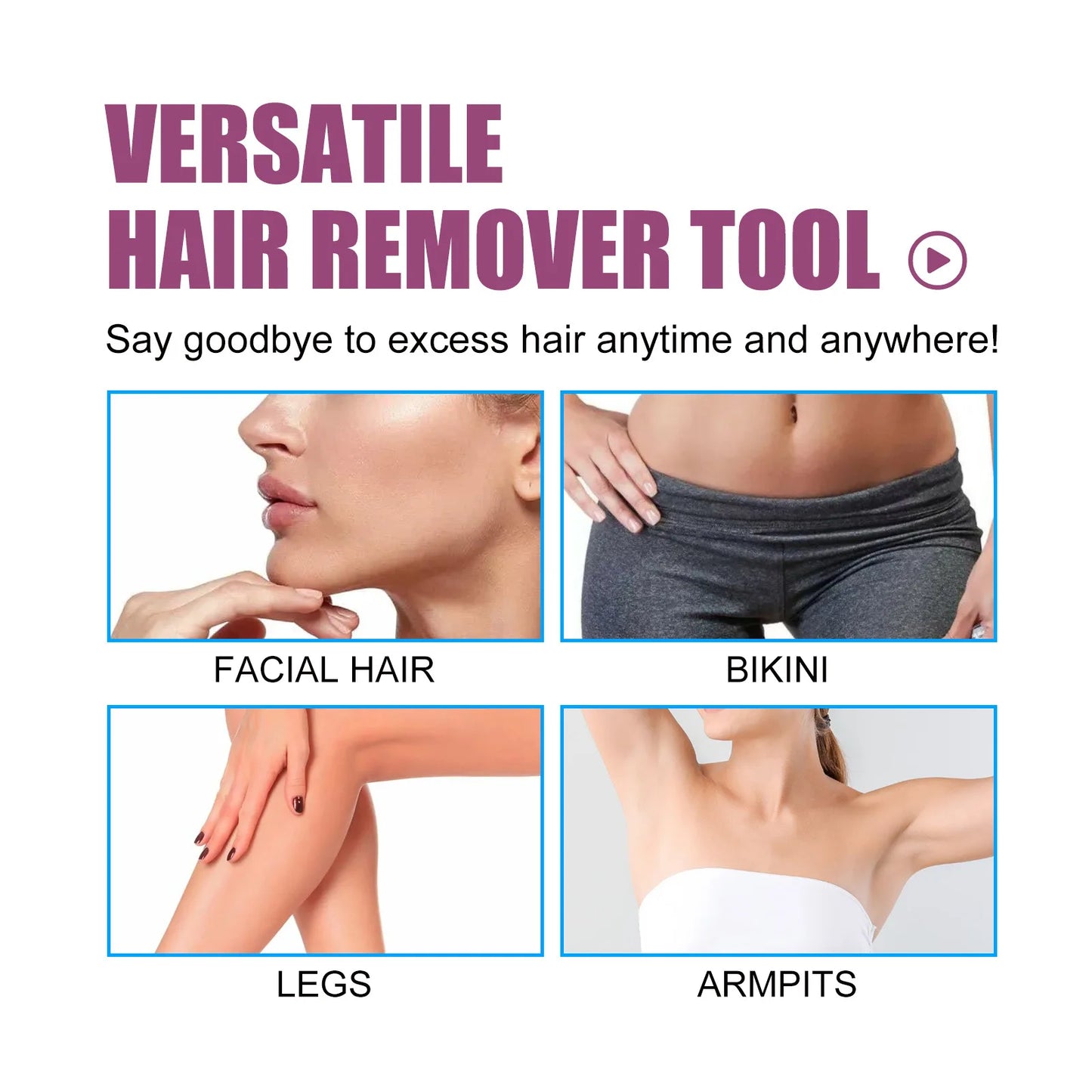 Mini Body Facial Electric Hair Remover Lipstick Shape Painless Safety Neck Leg Hair Remover Tool Body Epilator