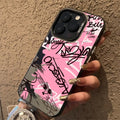 Personalized English Writing Lip Phone Case For IPhone 16 Cases For IPhone 15 14 13 12 11 Pro Max Cover Case Funda Bumber Coque