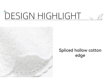 I BELIEVE YOU Top For Women 2025 New Summer T-shirt White O-Neck Studded Beads Embroidery Splicing Commuting T-shirt 2252016014