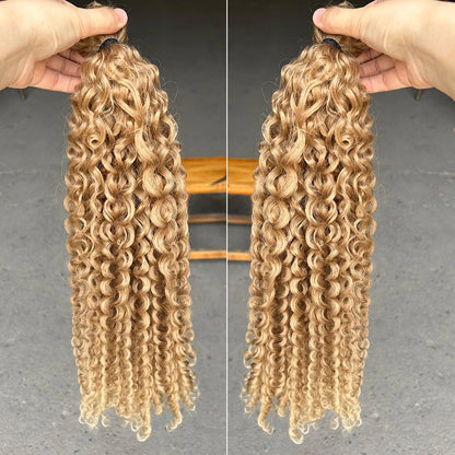 Synthetic Curly Hair Bundles Water Wave Hair Weave  Hair Extensions High Quality Weaving heat Temperature Hair