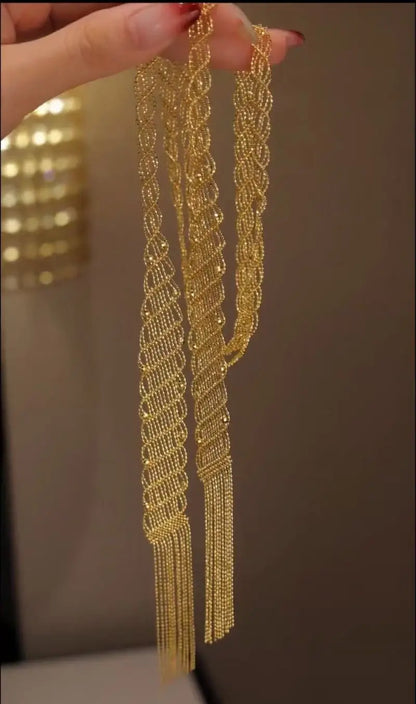 Unique Original Design Women's necklaces Sterling Silver Tiny Beads Ribbon Necklace wome 	 present new year's accessories