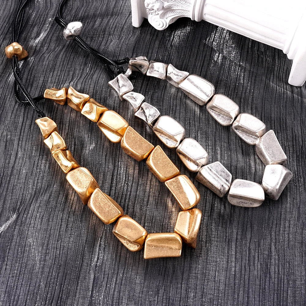 Hip-hop Style Men's And Women's Necklaces 2025 New Concert Runway Accessories With Exaggerated Irregular Collarbone Chains