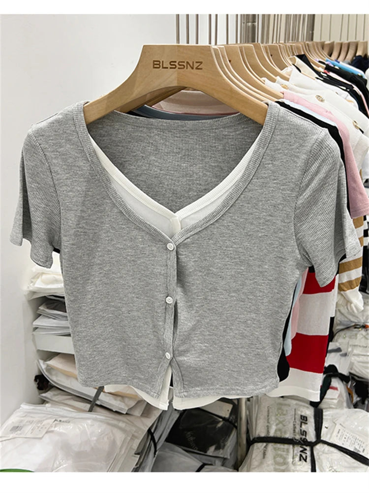 Summer Women T Shirt T-Shirt Woman Clothes Tops Tshirt Female Crop Top Tees Y2k Para Mujer Ropa De Mujer Roupas Feminina Traf