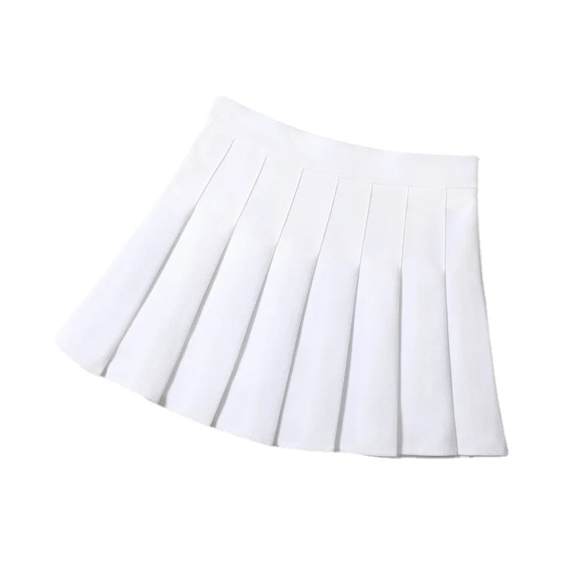 Women's Skirts Japanese Fashion School Clothes Brown Pleated Saias Femininas Girls Red Ropa Para Mujer Mini Skirt With Shorts