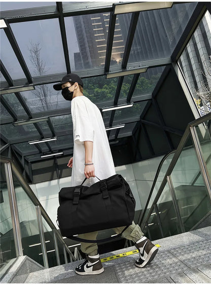 Fashion Travel Bags For Women Large Capacity Men's Sports bag Waterproof Weekend Sac Voyage Female Messenger Bag Dry And Wet