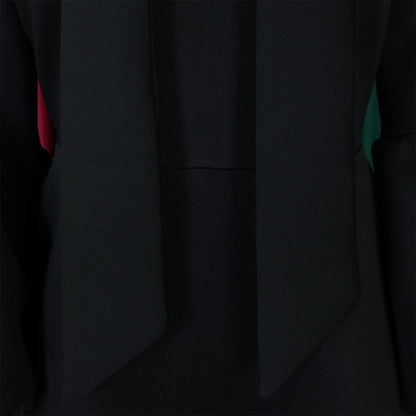 Elegant Dresses for Women Bow Collar Full Sleeve High Waisted A Line Mid Calf Luxury Female Birthday Party Dinner Vestidos Mujer