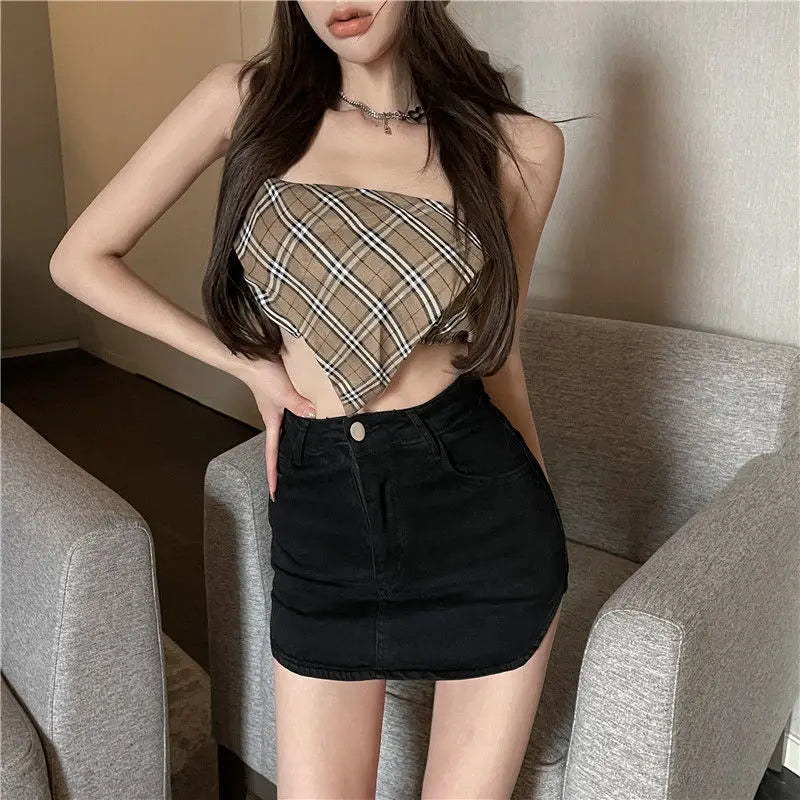 Summer Sexy Mini Demin Jeans Skirts Women 2024 Korean Fashion High Waist A Line Black Skirt Harajuku Slim Shorts Mujer Faldas