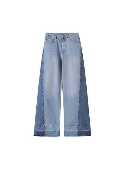 2025 Women Summer Jeans Wide Leg Pants Fashion High Waist Buttons Zipper Female Elegant Street Jeans Trousers Clothing